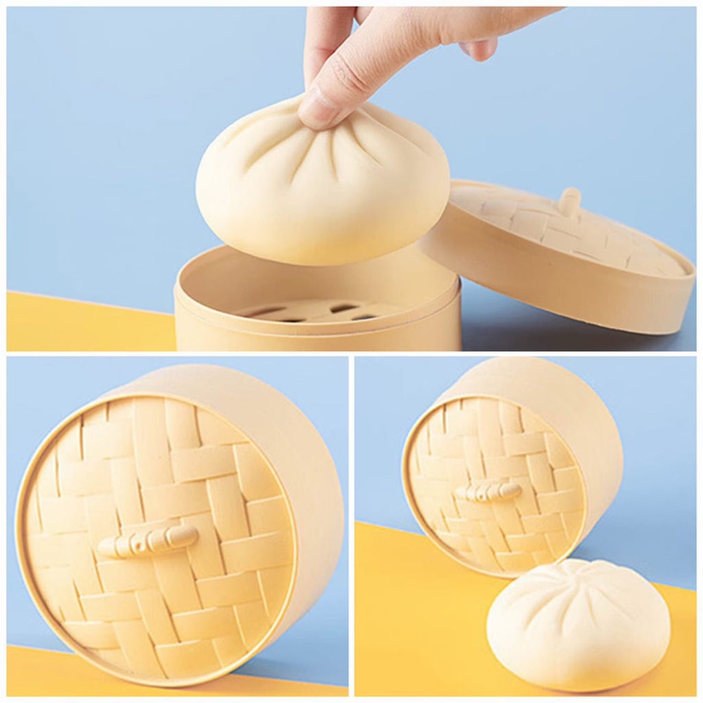 Dumpling Squishy Night Light – Soft TPR Sensory Fidget Toy for Kids & Adults | 10 × 10 × 5 cm