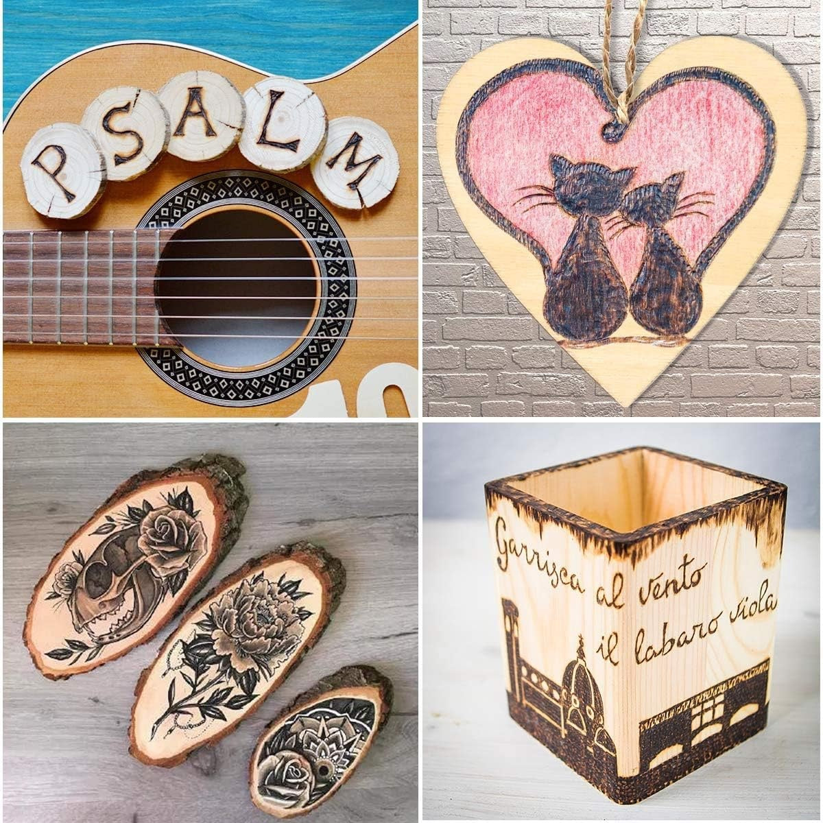 40W Wood Burning Kit – Adjustable Temperature Pyrography Pen Set with Tips