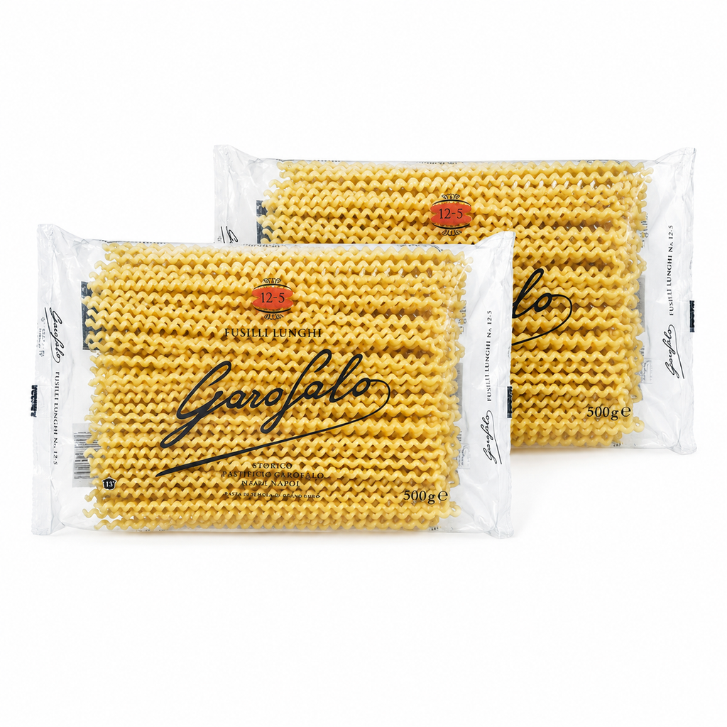 Fusilli Lunghi Pasta, 2-Pack Durum Wheat Semolina Pasta, Spiral Pasta, 500g Each