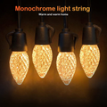 Outdoor String Lights 49ft Shatterproof LED Outdoor Lights Waterproof Patio String Light with 20pcs C35 Bulbs Commercial Hanging Light for Cafe Bistro Garden Deck Backyard Balcony Party Decor