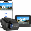 Dash Cam for Cars, 2K Car Camera with WiFi, Front Dash Camera for Cars, Otovoda Mini Dash Cam with Super Night Vision, 24 Hours Parking Monitor Dashcams, Loop Recording, WDR, G-Sensor