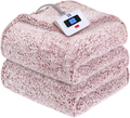 Sealy Sherpa Electric Heated Blanket with 10 Heat Settings & Auto Shut-Off – Twin & Full