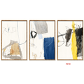 F010 3-Piece Modern Abstract Wall Art Set, 60 x 40 cm Each