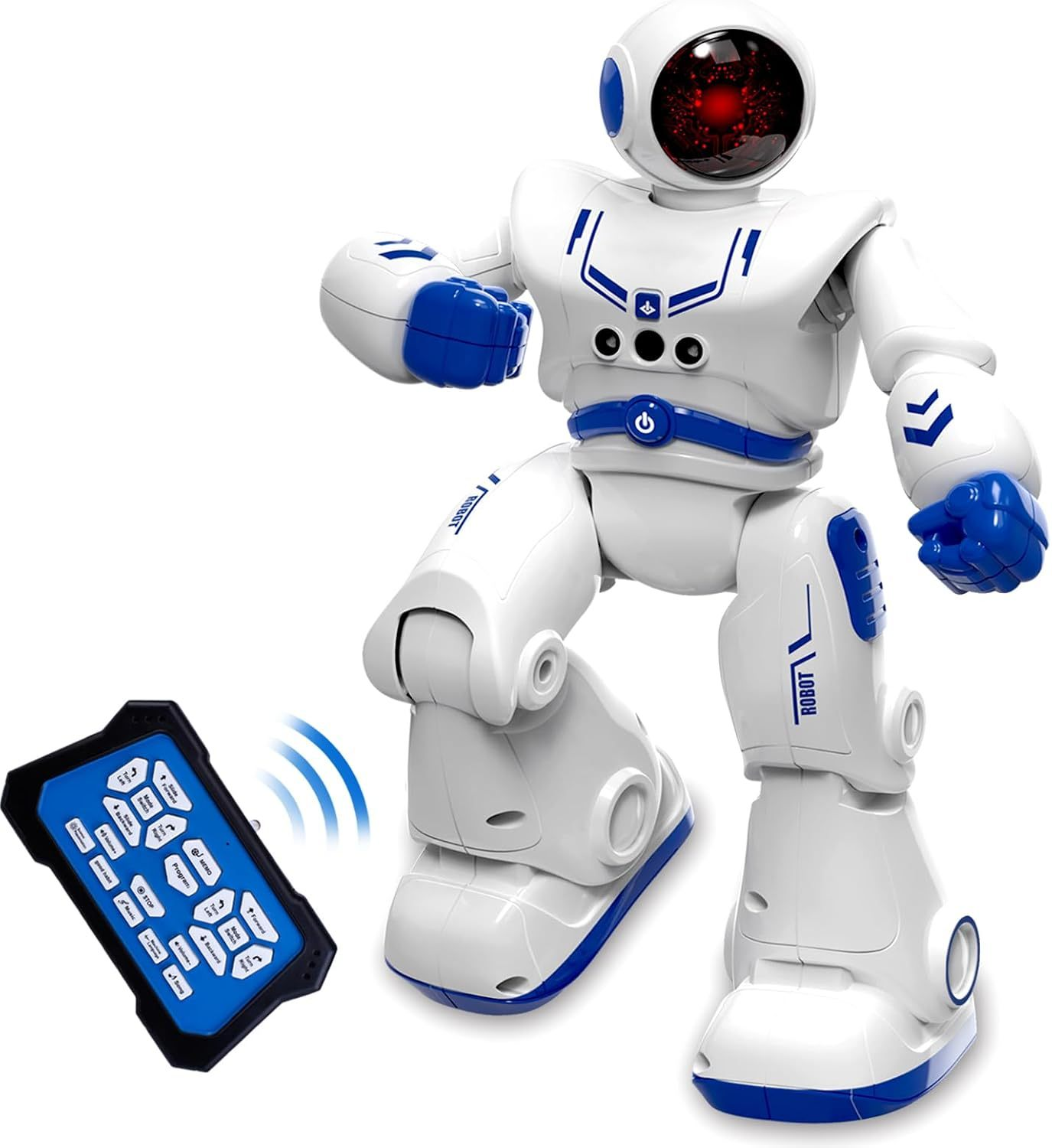 Smart Gesture Control Robot Toy for Kids – Programmable RC Dancing Robot with Music & LED Lights