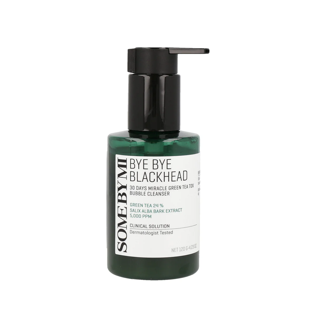 SOME BY MI Bye Bye Blackhead 30 Days Miracle Green Tea X Bubble Cleanser 120g, Best Before 2/14/2027