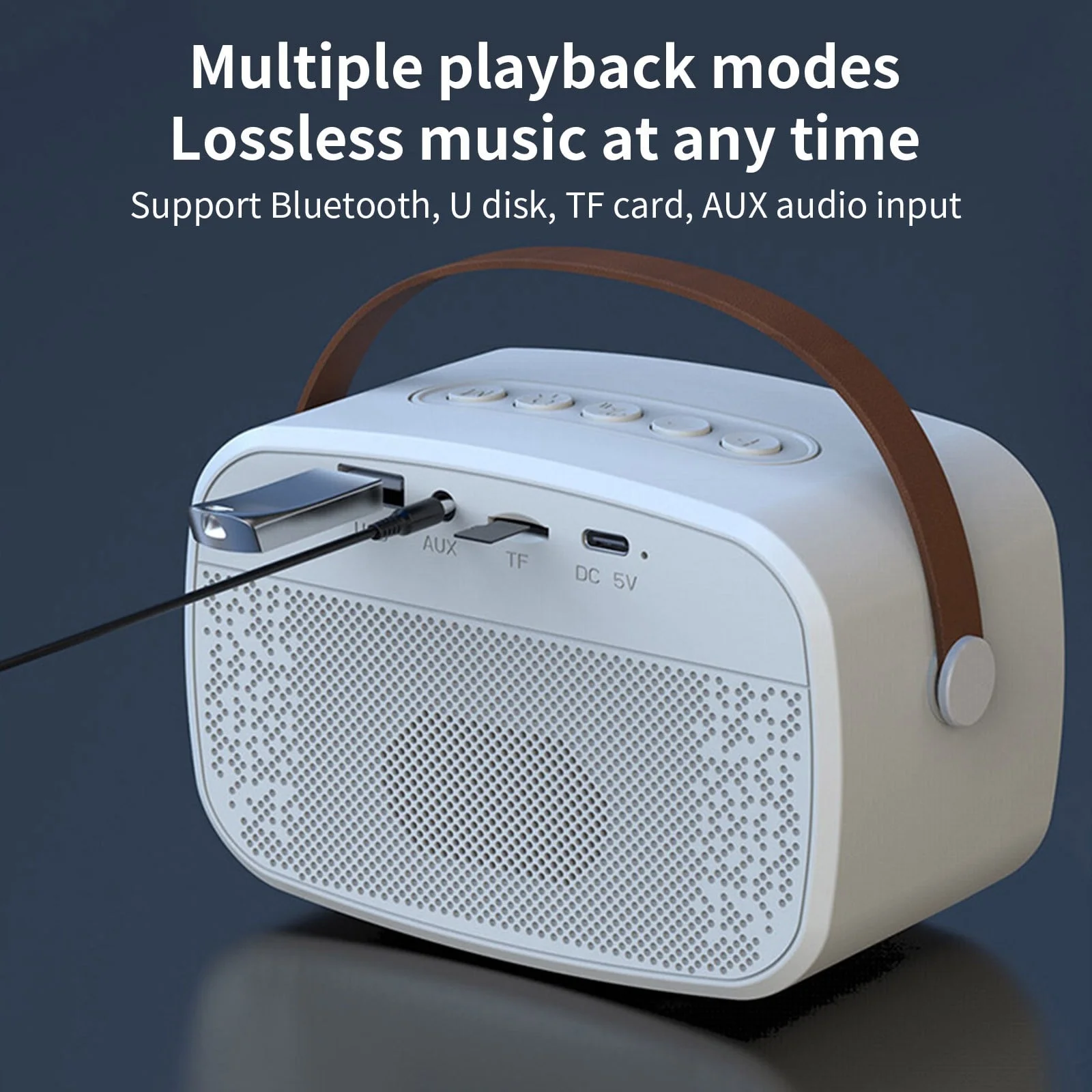 Portable Mini Bluetooth Speakers On Sale, Bluetooth 5.3 Wireless Audio LED Cool Light Effect Sound Quality Clear Surround Sound Effect Multiple Play Modes Large Capacity Battery Bluetooth Audio