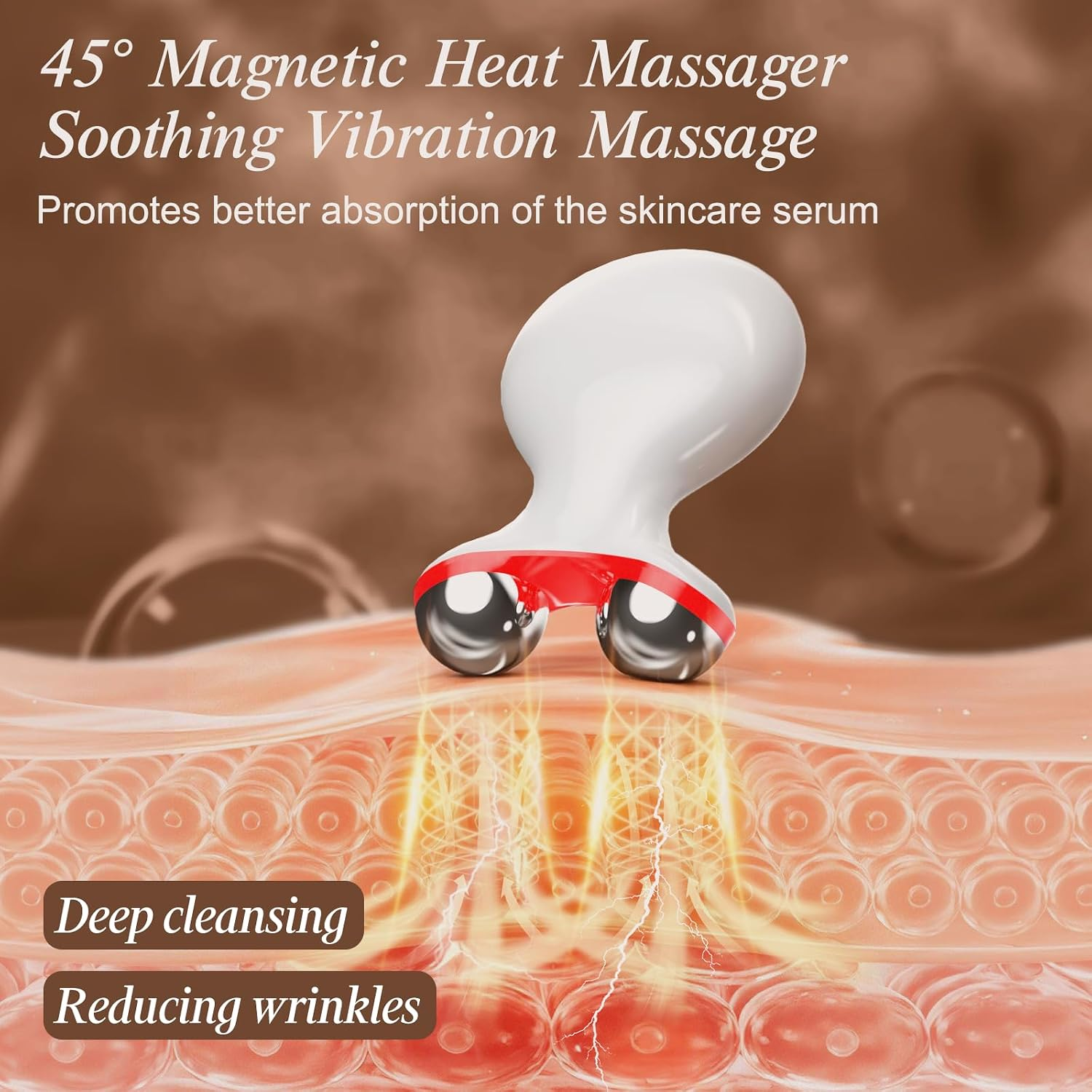 Red Light Therapy Devices for Face and Neck,7 Colors LED Skin Lifting & Firming Face Massager, Facial Sculpting Tool for Skin Care with Vibration