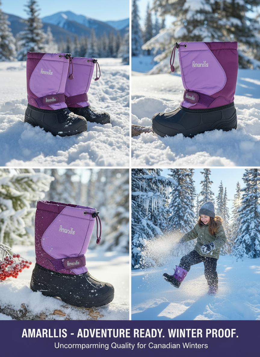 Kids' Waterproof Winter Snow Boots with Warm Lining | Neighbor Buy