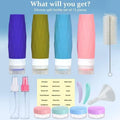 16PCS Travel Bottles Set – TSA Approved Leak-Proof Refillable Containers for Toiletries