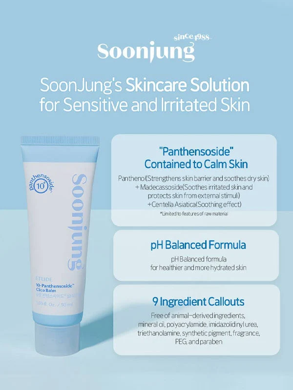 Etude House Soonjung 10-Panthensoside Cica Balm 50ml Best Before 1/4/2027