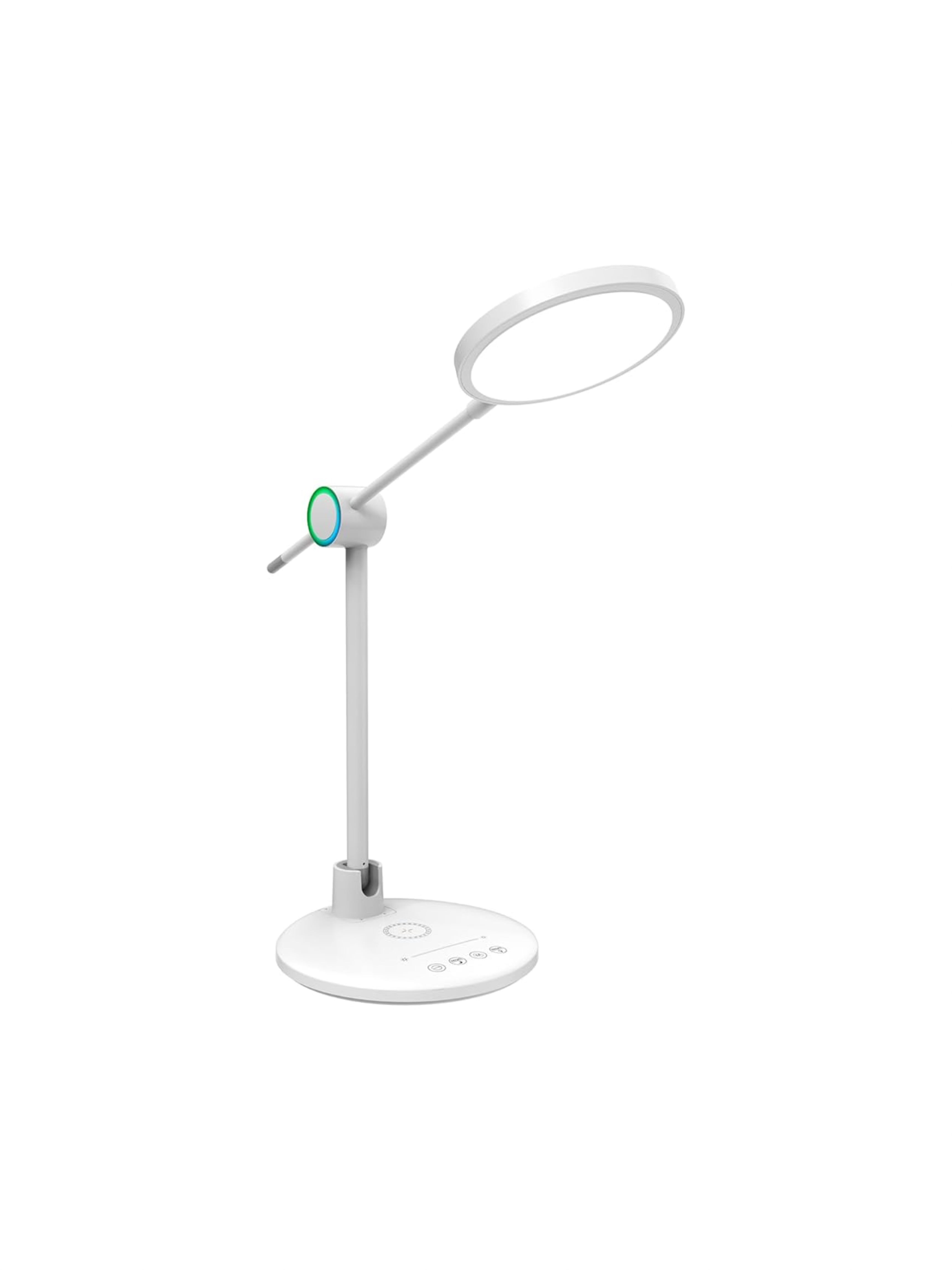 3-in-1 LED Desk Lamp with Wireless Charging Base & Adjustable Brightness for Study, Reading & Office Use