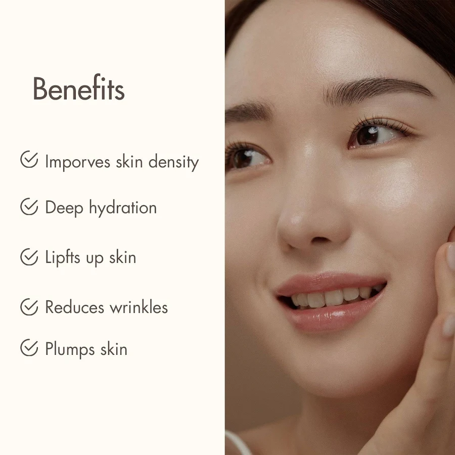 Mushroom Collagen Ampoule 30ml Hydrating Firming Facial Serum for Smooth Skin