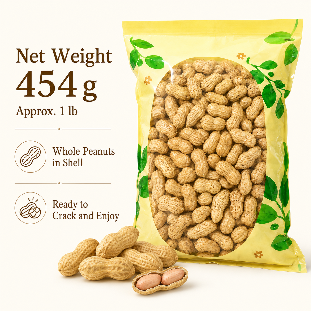 Roasted Peanuts in Shell with Dried Mandarin Peel, 454 g
