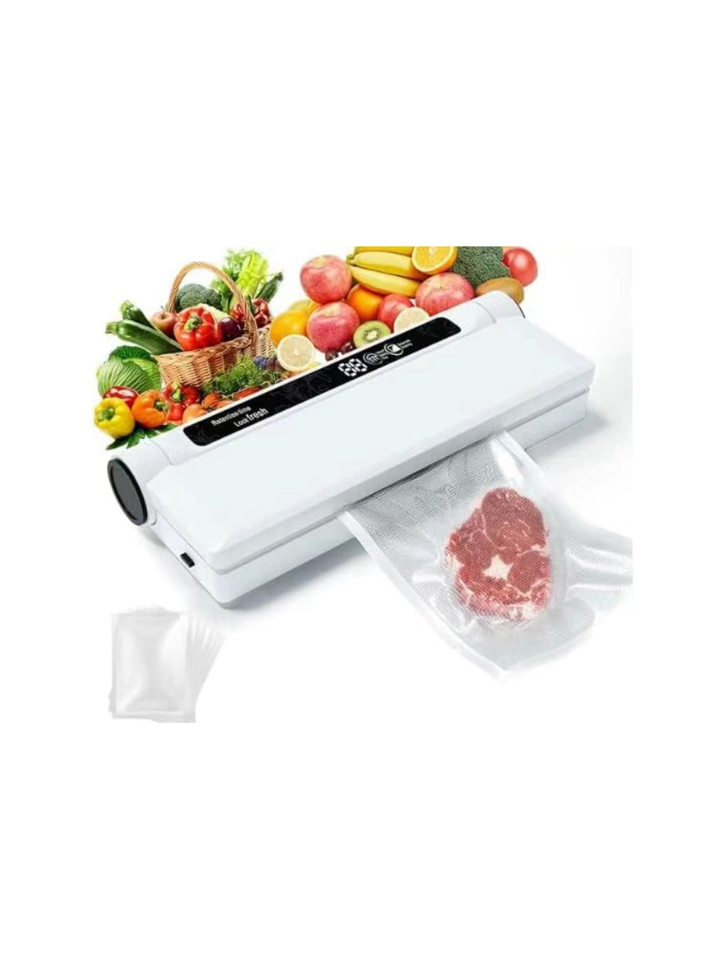 Kanator Handheld Vacuum Sealer Machine with 20 Vacuum Bags, 60kPa Powerful Suction Portable Food Vacuum Sealer for Dry & Wet Food Storage