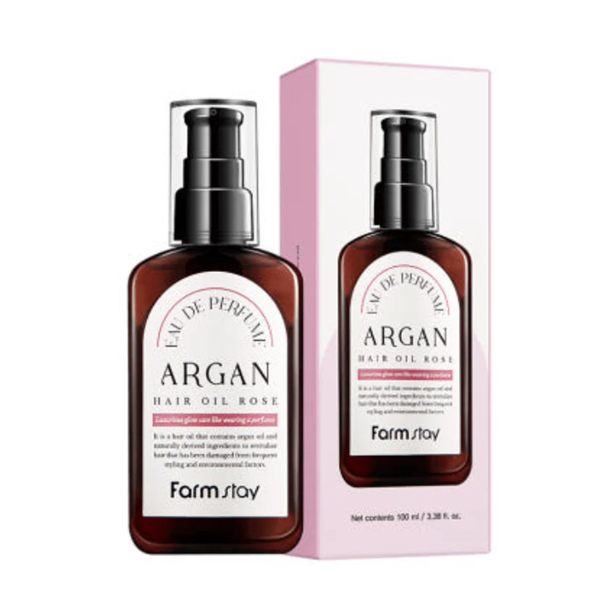 Farm Stay Eau De Perfume Argan Hair Oil 100ml - Rose