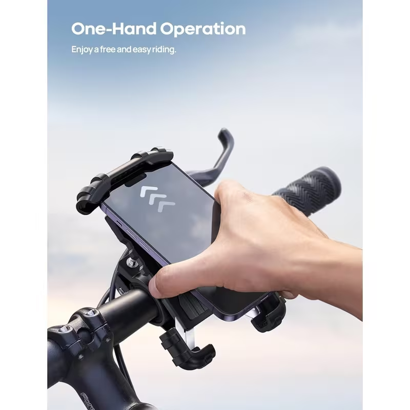 Motorcycle Bike Phone Mount – Handlebar Phone Holder for Cycling and Riding
