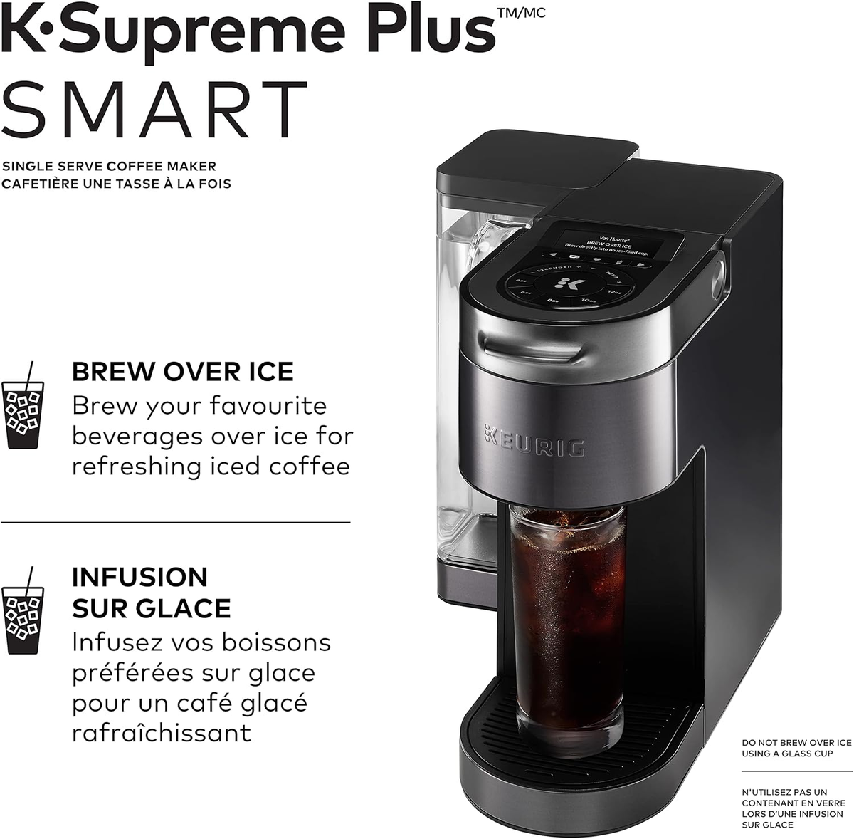 Keurig K-Supreme Plus SMART Single-Serve K-Cup Pod Coffee Maker with Wi-Fi & BrewID – Black
