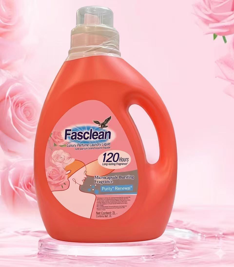 Fasclean Luxury Perfume Laundry Liquid 2L, Long-Lasting Fragrance Fabric Care Detergent for Clothes & Bedding