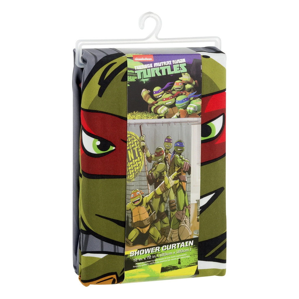 Nickelodeon Teenage Mutant Ninja Turtles 72" x 72" Shower Curtain, 1 Each