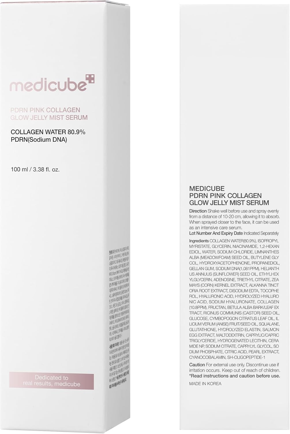 medicube PDRN Pink Glutathione Serum Mist100ml Best Before 2027-09-17