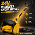 24V Cordless Electric Snow Shovel – 13" Snow Thrower with Battery & Charger