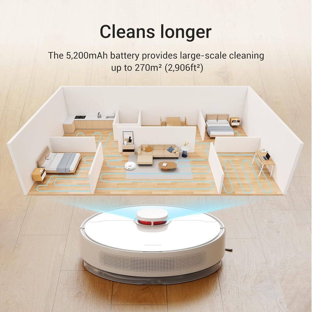 Open Box – Dreame D10 Plus Robot Vacuum and Mop with Self-Emptying Base, LiDAR Navigation & App Control