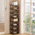 8-Tier Bamboo Shoe Rack – Freestanding Entryway Storage Organizer