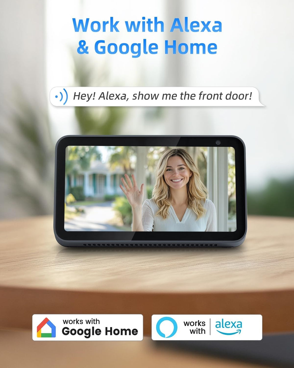 Wireless 2K Video Doorbell Camera – Smart WiFi Doorbell with PIR Motion Detection, Night Vision & Two-Way Audio
