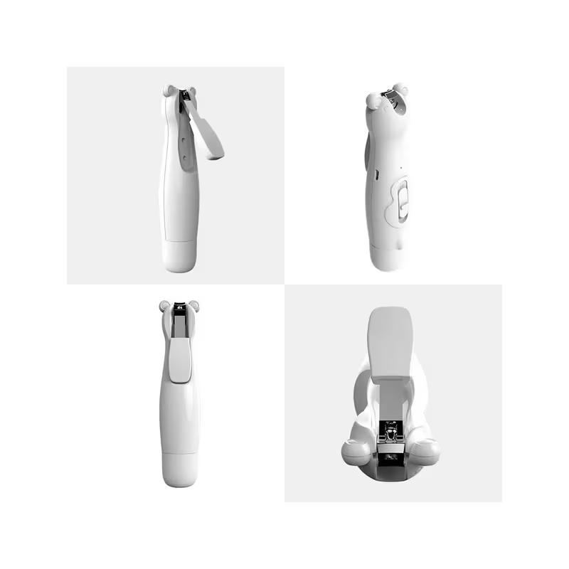 2-in-1 Baby Nail Trimmer & Clipper – Electric Nail File with LED Light, Safe & Gentle Nail Care Kit for Newborns, Infants & Toddlers (USB Rechargeable)