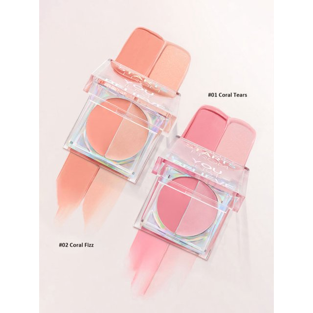 JUNGSAEMMOOL Colorpiece Cream Blush 2.6g - #Coral Fizz Best Before 12/9/2026