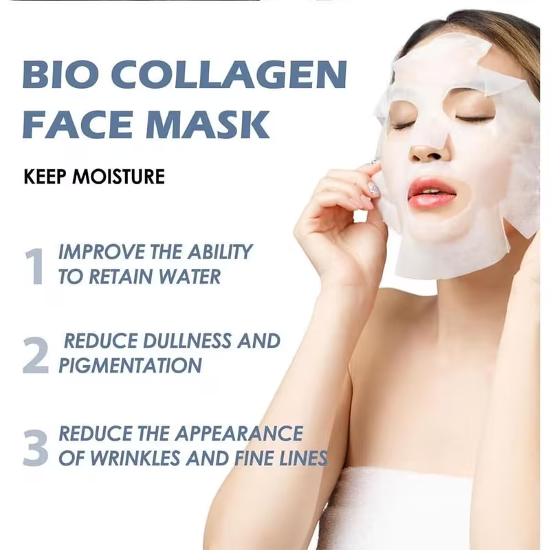 Collagen Face Mask Sheet Set – Hydrating Firming Anti Aging Facial Mask for Moisturizing and Skin Renewal