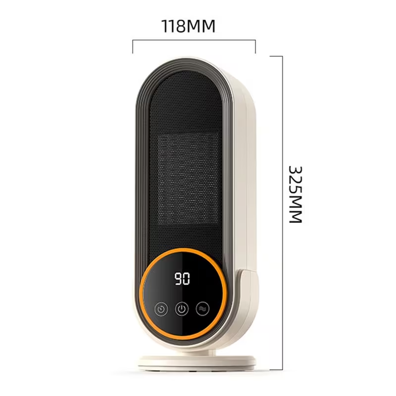 Portable Space Heater 1200W – Fast Heating PTC Ceramic Heater with Remote, Adjustable Thermostat & Timer for Home, Office & Bedroom