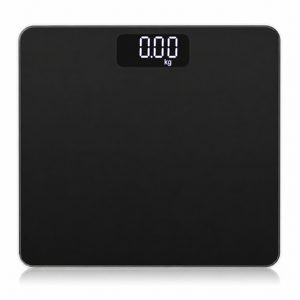 Digital Body Weight Scale LCD Display Bathroom Scale High Accuracy Personal Scale Step On Tempered Glass