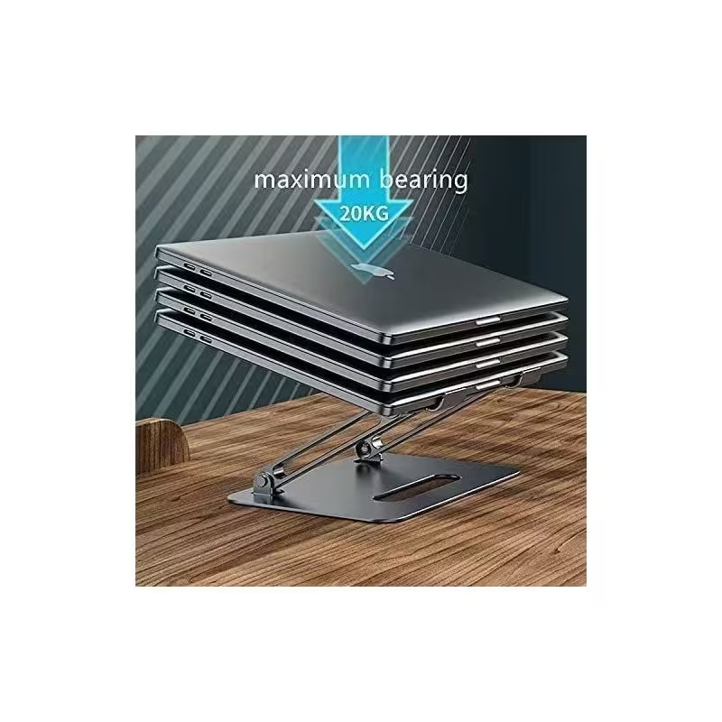 Adjustable Aluminum Laptop Stand – Foldable Desktop Laptop Holder with Heat Dissipation Design