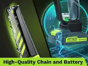 Cordless Mini Electric Chainsaw – Portable 6 Inch Handheld Pruning Saw Kit