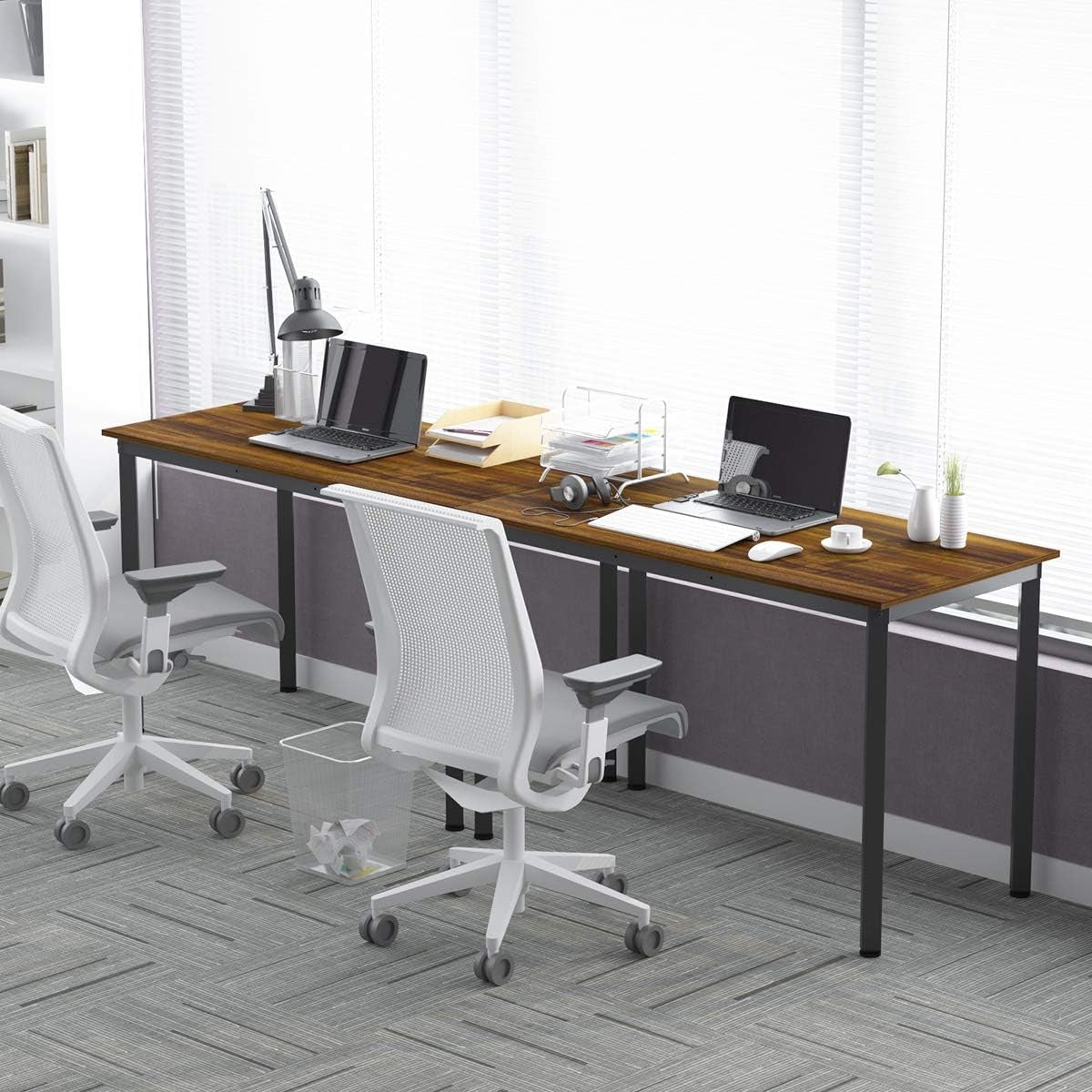 47.2" Computer Desk with Storage Shelf – Modern Home Office Writing Desk