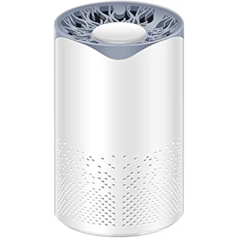 Compact USB-Powered UV Air Purifier with 5-Speed Touch Control – White