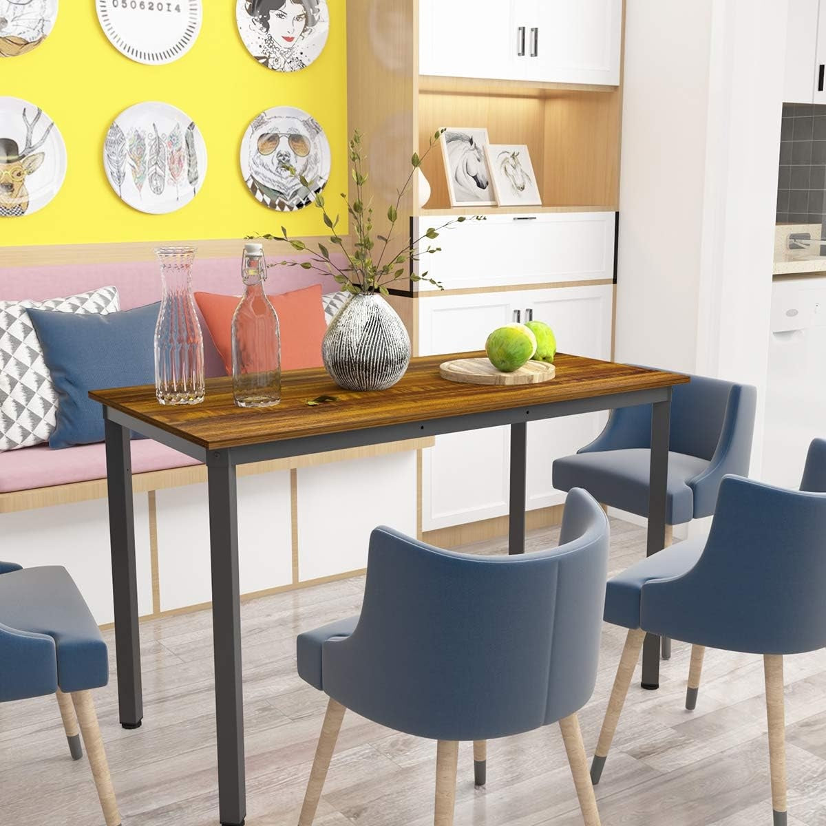 47.2" Computer Desk with Storage Shelf – Modern Home Office Writing Desk