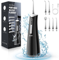 Water Flosser Cordless Oral Irrigator with 300ML Tank, 4 Modes & Multiple Jet Tips – USB Rechargeable Portable Dental Cleaner