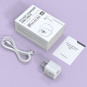 Neighbor Buy 20W USB-C Fast Charger with 2 Charging Cables Wall Adapter