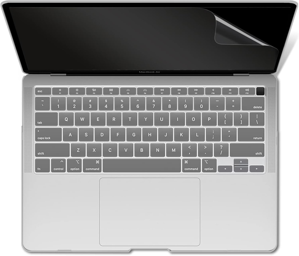 MacBook Air 13 Inch Hard Shell Case with Keyboard Cover & Screen Protector – Compatible with M1 A2337 / A2179 / A1932
