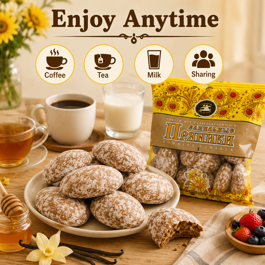 Traditional Glazed Cookies 400g Soft Baked Snack for Coffee, Tea & Everyday Enjoyment