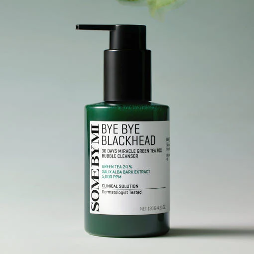 SOME BY MI Bye Bye Blackhead 30 Days Miracle Green Tea X Bubble Cleanser 120g, Best Before 2/14/2027