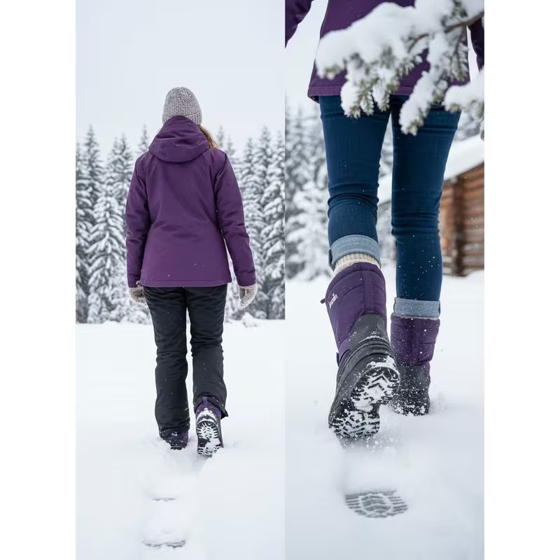 Women’s Waterproof Winter Snow Boots – Warm Insulated Slip-Resistant Outdoor Boots for Snow, Hiking & Daily Winter Wear