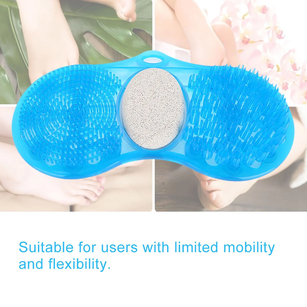 Foot Massage, Pumice Scrub Stone Foot Exfoliate Cleaner, Silicone For Massage Relaxed